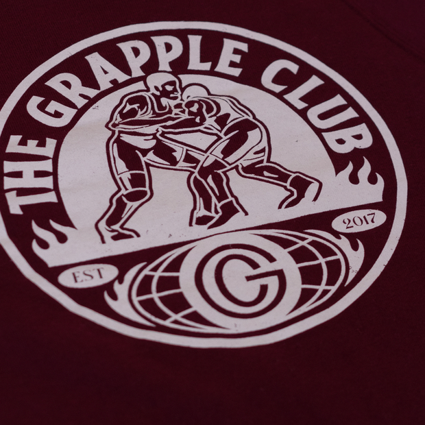 The Grapple Club - Vintage Sweatshirt - Maroon